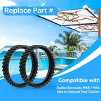 Funmit 4 Pack R0526100 Track (Upgraded Version) Pool Cleaner Wheel Tire Compatible with Zodiac Baracuda MX8 / MX6 Elite In-Ground Pool Cleaner- Made of Heavy-Duty Rubber, Increases Part Life by 50%