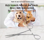 Dog Pet Ear/Nose Hair Puller Grooming Hemostat Locking Forceps Pliers, 5.5" (14cm), Straight