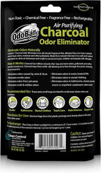 OdoBan Air Purifying Charcoal Natural Odor Eliminator, Non-Toxic Formula, Made in the USA, Fragrance Free, 10 Gram Bags, 72 Total