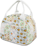 Lunch Bag for Women Insulated Lunch Box Cute Corduroy Lunch Tote Bags Reusable Large Capacity Cooler Bag for Travel Work Picnic