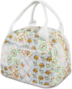 Lunch Bag for Women Insulated Lunch Box Cute Corduroy Lunch Tote Bags Reusable Large Capacity Cooler Bag for Travel Work Picnic
