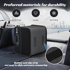 Sposuit Trunk Organizer for Car - Collapsible Split Trunk Storage with Reinforced Handles, SUV Trunk Organizers for Grocery Cargo(Black, 2Pack)
