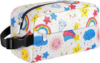 Small Insulated Snack Bag Lunch Bag for Kids Lunch Box for Women/Men, Collapsible [3L/5-Can] Reusable Lunch Bag Cooler Bag for Bottle with Handle Buckle for Work/School/Travel, Rainbow