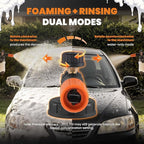 maXpeedingrods Foam Cannon for Pressure Washer, 1300ML Wide Mouth Quick Release Car Wash Foam Gun with Adjustable Soap Cannon & Thick Snow Foam Lance, 1/4'' Quick Connector, with 2 Orifice Nozzle