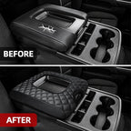 Center Console Cover Compatible with Chevy Silverado 2014 2015 2016 2017 2018 with 40/20/40 Jump Seat Console, Car Armrest Protective Cover, Car Accessories (ONLY for Split Bench Jump Seat)