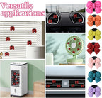 Wuyaoyao 6PCS Bow Car Air Freshener Clips, Cute Bow Car Air Vent Clip, Coquette Auto Air Conditioning Outlet Diffuser Perfume Clips, Interior Decoration, Auto Decor for Women Girls (Red, 6PCS)