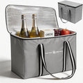 modscape Large Heavy Duty Insulated Grocery Bags–Delivery Bags with Hard Bottom Food Transport,Thermal Bags for Cold and hot Food, Collapsible Cooler for Shopping & Travel, Camping & Beach