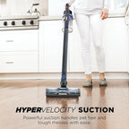 Shark | Pet Cordless Vacuum Cleaner | LED Headlights | Removable Handheld Vacuum for Pet Hair | Crevice Tool & Pet Multi-Tool Included | 40min Runtime | For Carpet & Hard Floors | Grey | IX141