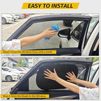 4 Pack Car Window Shade - 20″ × 12″ Car Side Window Covers for Baby, Cars Window Sun Shade, Glare Shield and UV Rays Protection for Your Child, Mesh Window Shades for Baby