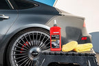 Mothers California Gold Synthetic Wax, 16 oz. — Long-Lasting Protection with Micro-Encapsulated Polymers, Polishes, Enhances Depth, Gloss & Shine, Easy-to-apply 2 in 1 Polish & Wax Formula (05716)