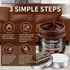 Medium Brown Leather Recoloring Balm with 100ml Mink Oil,Leather Couch Scratch Remover,Leather Repair kit for Vinyl Furniture and Car Interior,Leather Dye Paint,Mink Oil for Leather