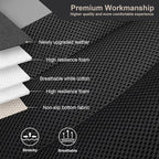 GIANT PANDA Front Seat Cover for Nissan, 3D Air Mesh Car Seat Covers Custom Fit Nissan Rogue Altima Sentra Versa Kicks Frontier Murano Pathfinder Maxima Black+Gray 2-Seat