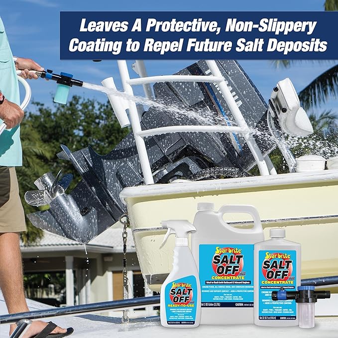 STAR BRITE Salt Off Concentrate - Ultimate Salt Remover Wash & Marine Engine Flush for Boats, Vehicles, Trailers, and More