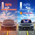 Socira Blue Butterfly Car Windshield Sun Shade Umbrella Foldable Sunshade for Front Window Auto Windshield Sunshade Covers Butterfly Car Accessories Prevent Sun Rays Heat 57'' X 30''