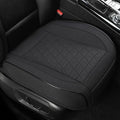 West Llama Linen Front Car Seat Cover Protector Anti-Slip Bottom Seat Cover Fits 95% of Vehicles,Wrapping Around The Bottom,Triangular Pattern(Black-2Pcs)