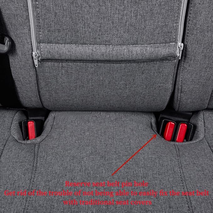 coverdream Custom Seat Covers Compatible with Select Toyota RAV4 Hybrid 2016 2017 2018 Models (Gray,Full Set)