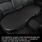 West Llama Linen Car Seat Covers,Bottom Seat Covers for Cars Include 1 Pair Front Driver Seat Pad Mat and 1 Rear Bench Cover Universal Fits 90% Vehicles,SUVs,Cars,Sedans(3Piece-Black)