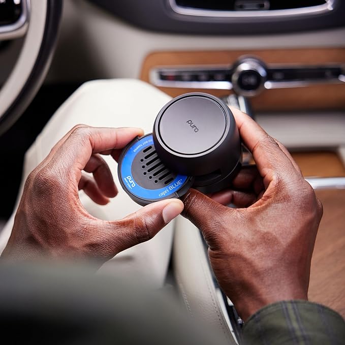 Pura and Studio McGee - Fragrance for Car Diffuser - Clean & Safe Luxury Scent Refill - Long-Lasting for 30 Days of Aroma - Must-Have Accessory - Santal Vanilla