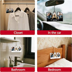 Bemaystar Custom Air Fresheners with Picture - Personalized Double Sided Photo Air Freshener,Custom Air Freshener for Car Wardrobe Bathroom Hanging Ornaments