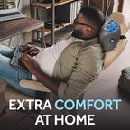 Sealy Ergonomic Car Neck Cushion – Memory Foam Neck Pillow for Car or Office Chair, Travel Neck Pillow,