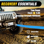 Nilight Car Emergency Kit with Jumper Cable Air Compressor Tire Repair Essential Tools First Aid Alligator Connector Electrical Kit for Travel Camping Outdoor Cars Truck SUV RV