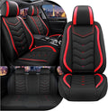 CTDS Car Seat Covers for Honda Accord 2000-2026, Stylish Sport Seat Cover, Premium Nappa Leather Car Seat Cover. Automobile Seat Covers Sets.(Standard 5 Seats/Black Red)