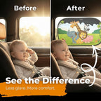 Car Window Shade for Baby with Certified UV-Protection 2 Pack - 20"x12"