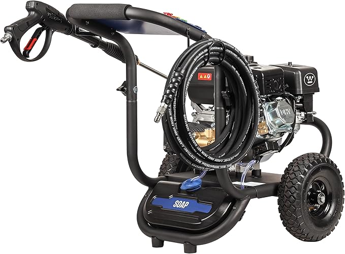 Westinghouse WPX3600 Gas Pressure Washer, 3600 PSI and 2.7 Max GPM, Onboard Soap Tank, Spray Gun and Wand, 5 Nozzle Set, for Cars/Fences/Driveways/Homes/Patios/Furniture