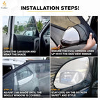 EcoNour Car Front Side Window Sun Shades Compatible for Subaru Outback | 2Pack Breathable Super Stretchy Mesh Sun Shade | Heat Block UV Protection Car Window Screen Covers | Mosquito Net Curtains
