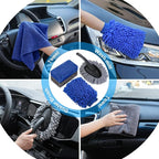 AUTODECO 39Pcs Car Cleaning Wash Kit Interior Detailing Cleaner Kit with High Power Handheld Vacuum, Brush Set, Windshield Tool, Duster, Towels, Tire Brush, Complete Car Care Tools, Blue