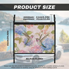 NDISTIN Hummingbird Car Ceiling Cargo Net Large Capacity Car Interior Roof Storage Net Hydrangea SUV Sundries Storage Pouch Loadbearing Mesh Net Holder with Adjustable Buckle Auto Accessories