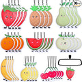 36 Pack Car Air Freshener, 9 Different Fruit Flavored Hanging Air Fresheners, Cute Fruit Shape, Lemon, Banana, Strawberry, Green Apple, Cherry, Orange, Watermelon, Pear, Pineapple