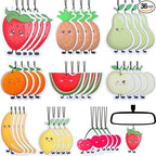 36 Pack Car Air Freshener, 9 Different Fruit Flavored Hanging Air Fresheners, Cute Fruit Shape, Lemon, Banana, Strawberry, Green Apple, Cherry, Orange, Watermelon, Pear, Pineapple