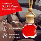 Kabod Flowers Car Air Freshener | Hanging Essential Oil Diffuser | Natural Odor Eliminator | Long-Lasting Fragrance | 10 ml