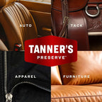 Tanner's Preserve Leather Conditioner for Finished Leather, Restores & Protects Auto Seats, Furniture & Tack, 8 fl oz