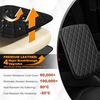 Center Console Cover for Cars Fit for Jeep Wrangler Leather Armrest Covers with 2 Storage Bags(Black)