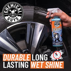 Chemical Guys Tire Kicker Sprayable Extra Glossy Tire Shine Spray, Dry-to-Touch Dressing - Restores Wet Look to Rubber, Vinyl, and Plastic, Safe for Cars, Trucks, Motorcycles, RVs, and More - 16 oz