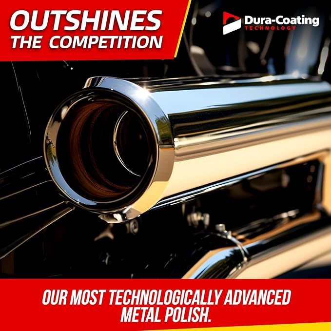 DURA-COATING TECHNOLOGY, Blue Premium Metal Polish - Perfect Brightener and Scratch Remover for Aluminum Wheels, Diamond Plate, Stainless Steel, Copper, Brass, & Nickel - (1/2 Gallon Bottle)