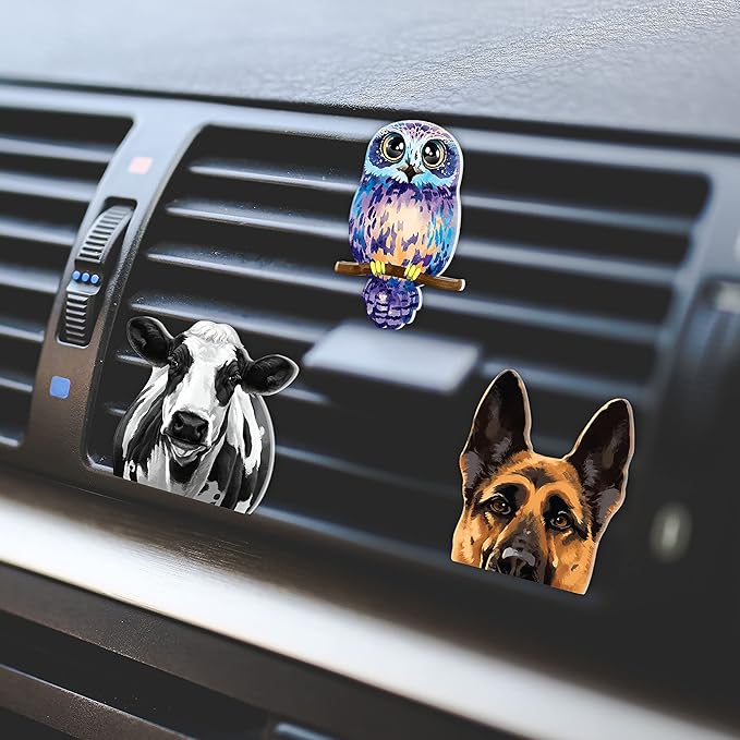 WIRESTER Fresh Scented Car Air Freshener Vent Clip, Decorative Accessories, Interior Decoration for Cars