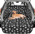F-color SUV Cargo Liner for Dogs - Waterproof Pet Cargo Liner with Side Flaps, Comfort Dog Cargo Cover with Bumper Flap, Scratchproof Non-Slip Large for Full-Size SUVs Vans, 55 x 93 Inch, Paw