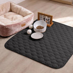 gogobunny 100% Double Sided Waterproof Dog Blanket Soft Pet Bed Cover Reversible Protect Furniture Couch Sofa Car for Puppy Large Dog Cat (Dark Charcoal/Light Charcoal, 30x30 Inch (Pack of 1))