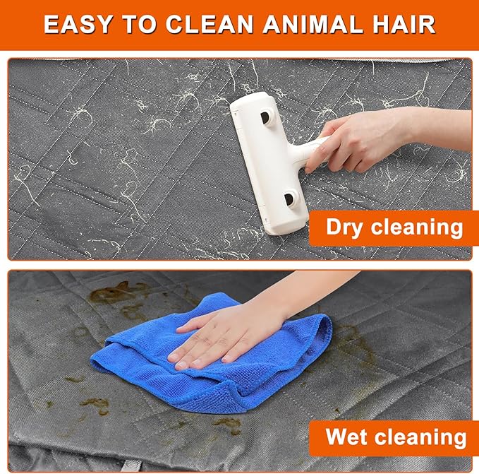 Dog Car Seat Cover Compatible with Chevy Malibu 2004-2025, Waterproof Pet Bench Seat Cover for Back Seat, 600D Heavy Duty Scratch Proof Nonslip Truck Seat Covers for Dogs