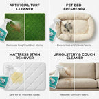 Pet Stain & Odor Remover – Fast-Acting Enzyme Cleaner for Dog & Cat Urine | Safe for Carpet, Couch, Turf, Tile & More | Non-Toxic, Kid & Pet Safe Spray 1 Gallon