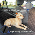 Dog Car Seat Cover for Back Seat - Waterproof and Anti-Slip Car Dog Seat Cover, with Hammock Design for Safe and Comfortable Travel, Suitable for Most Cars Trucks SUVs