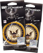 Elektroplate Officially Licensed United States Navy Automotive Air Fresheners for Vehicles | New Car Scent (6-Pack) | Made in the USA