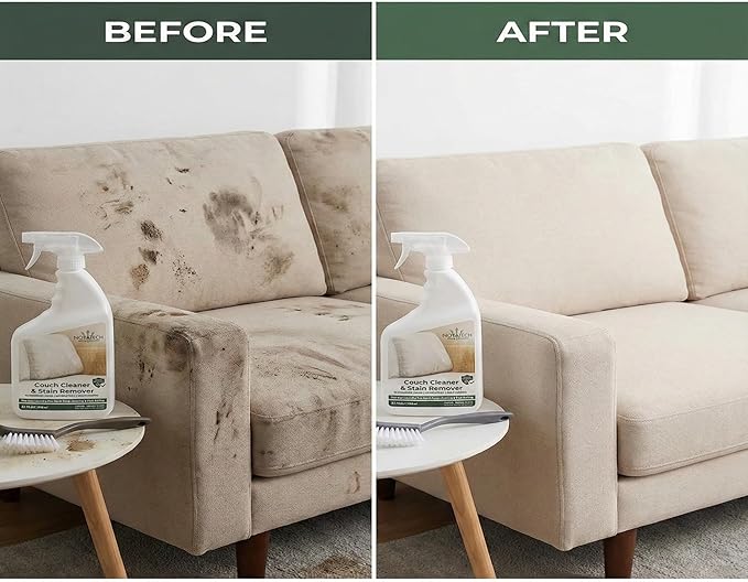 Couch Cleaner and Stain Remover Spray – Professional Strength, Multi-Surface Fabric and Upholstery Cleaner – Pet-Safe, Non-Toxic, Quick-Drying for Couches, Sofas & Car Interiors (combo)