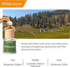 Hanging Car Air Freshener - Aromtopia Woody Scent Car Fragrance Diffusers - Car Odor Eliminator - Long Lasting Scent - Auto Accessories - Wilderness, Pack of 2