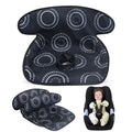 Piddle Pad, Car Seat Potty Training Protector, Waterproof Car Seat Cover with Anti-Slip Backing, Machine Washable Liner for Baby Toddler Carseat, Stroller (Black, 2PC)