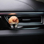 Funny Orange Cat Butt Car Air Vent Decoration and Clip with Air Freshener Natural Scent Tablet and Refill, Car Aromatherapy Accessories and Interior Decoration