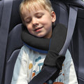 Kids Travel Neck Pillow, Toddler Travel Pillow for Car & Airplane and Head & Chin Support, Comfortably Travel Neck Pillow for Road Trip Sleeping, Gifts for Toddler/Child/Kids (Black & Light Blue)